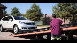 Putting Car on Tow Truck